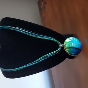 Chicos Multi-Strand Pendant Naclace